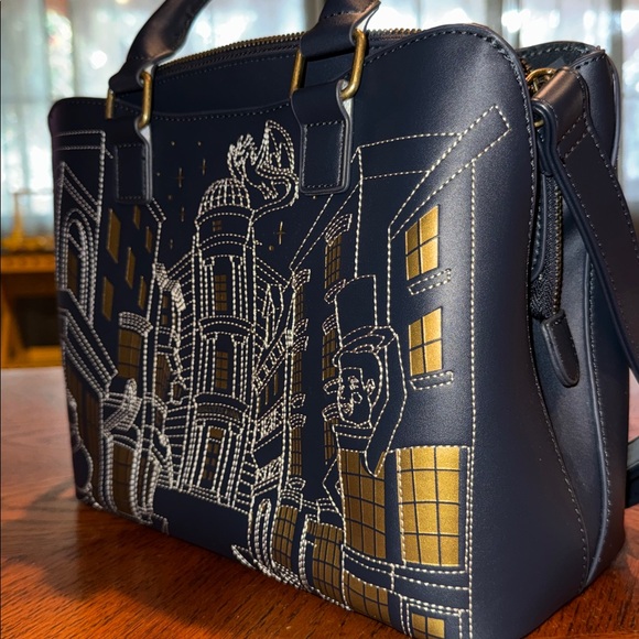Loungefly Harry Potter Navy Satchel - Picture 4 of 6